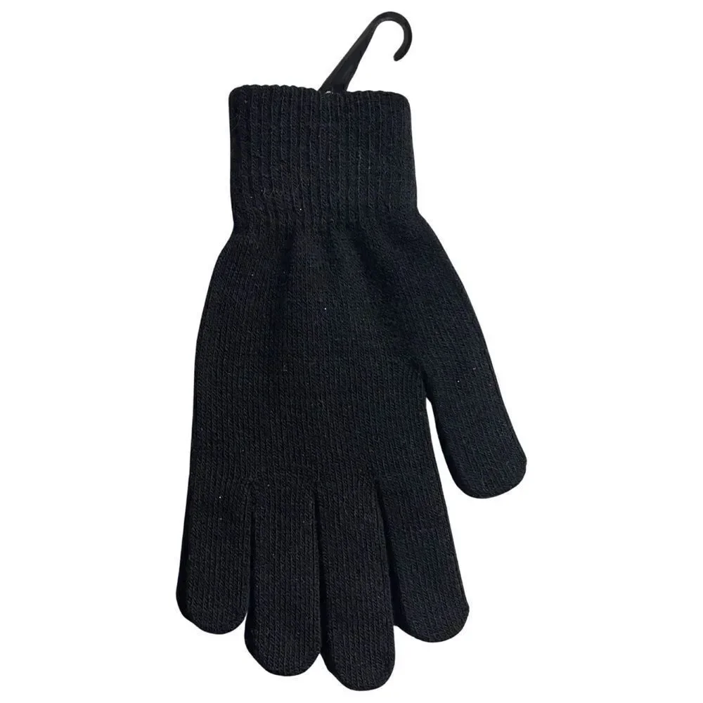 West Loop Women’s Black Gripper Knit Gloves OSFM - NWT
